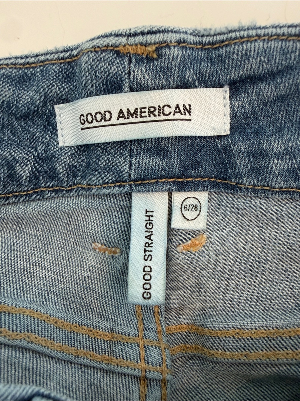 Good American Light Blue Straight Jeans - Good Straight